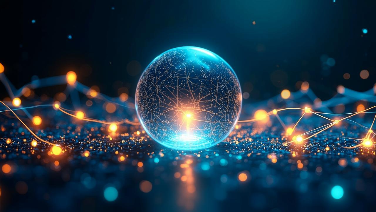 An abstract artistic visualization of indirect cre
