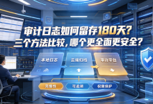 审计日志如何留存180天?三个方法比较,哪个更全面更安全?-网硕互联帮助中心